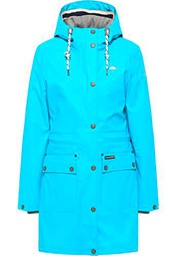 SCHMUDDELWEDDA Chubasquero, Turquesa, XL para Mujer