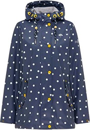 SCHMUDDELWEDDA 34312285 Chaqueta de Lluvia, Marine Dots AOP